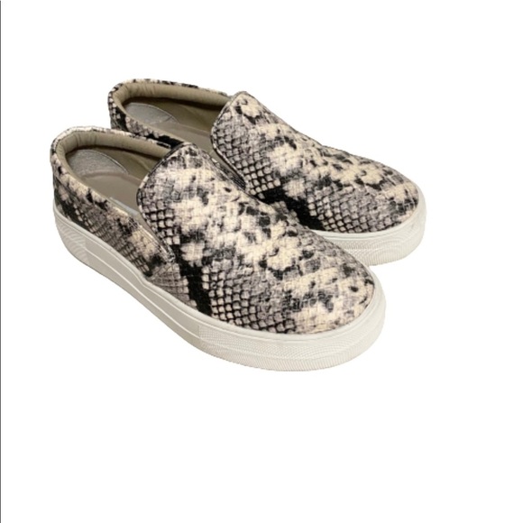 Steve Madden GILLS snakeskin leather sneakers size 6.5 - Picture 1 of 8